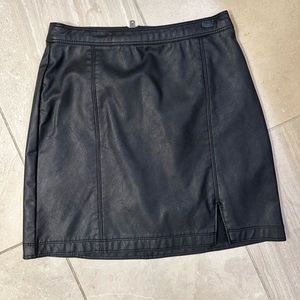 Abercrombie Faux Leather Skirt